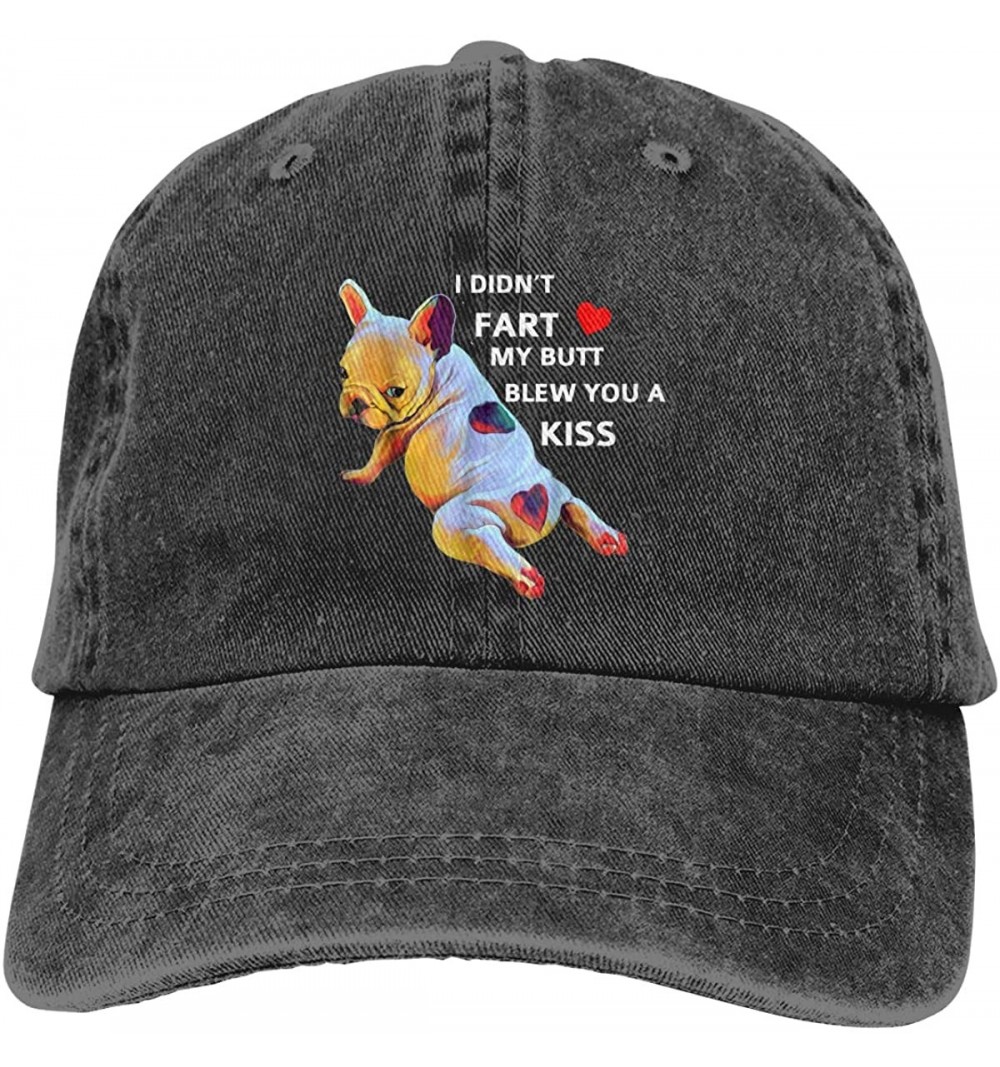 Baseball Caps Women's Cute Pug Dog Mom Baseball Cap Distressed Denim Dad Hat - C5196D2ASCR $9.77