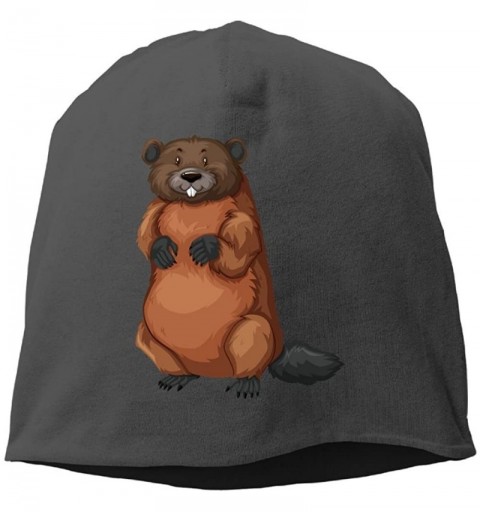 Skullies & Beanies Headscarf Lifelike Groundhog Hip-Hop Knitted Hat for Mens Womens Fashion Beanie Cap - Black - CQ18IEZG78D ...