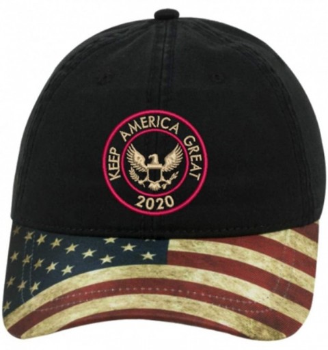 Baseball Caps Keep America Great Hat - Seal Black - C818UAU7R2R $19.47