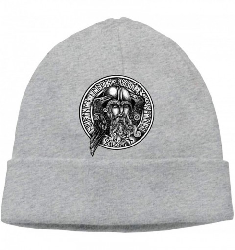 Skullies & Beanies Odin Beanie Hat Cute Toboggan Hat Winter Hats Skull Cap Beanies for Men and Women - Gray - CB18MCCM3WZ $22.06