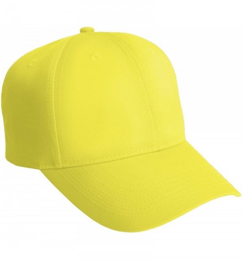 Baseball Caps Men's Solid Enhanced Visibility Cap - Safety Yellow - CD11NGRYXXL $10.34