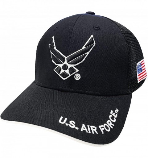 Baseball Caps US Air Force Military Baseball Caps for Veterans- Retired- and Active Duty - Black - CQ198CMTN3K $16.97