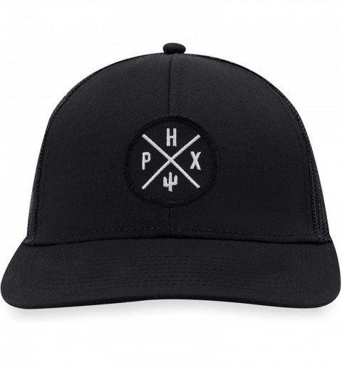 Baseball Caps Phoenix Hat - PHX Trucker Hat Baseball Cap Snapback Golf Hat (Black) - CK18S236KLK $20.18