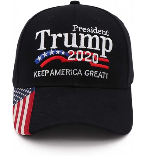Baseball Caps Trump 2020 Keep America Great Campaign Embroidered USA Flag Hats Baseball Trucker Cap for Men and Women - CX18Y...