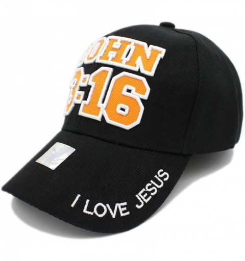 Baseball Caps Embroidered- Jesus- Bible Verse Religious Faith Cap Adjustable Hat - Black - CH182DH5GGM $24.23