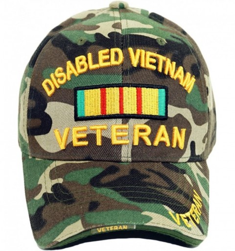Baseball Caps U.S. Military Vietnam Veteran Official Licensed Embroidery Hat Army Veteran Baseball Cap - CU18EZMYG3Q $14.34