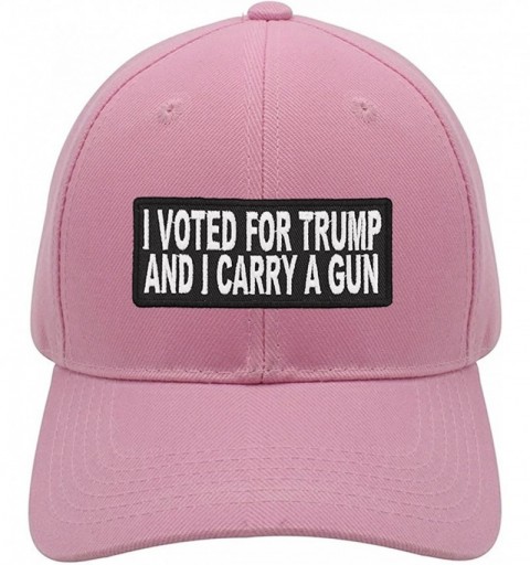 Baseball Caps A Gun Hat - Womens Adjustable Cap - Pink - C018GSYCN4I $24.60