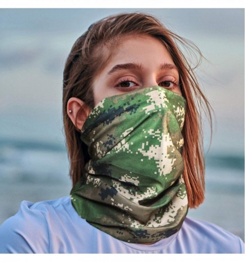 Balaclavas Bandana Cloth Face Mask Washable Face Covering Neck Gaiter Dust Mask - Digital Camo 05 - CT199CQ4D55 $8.51