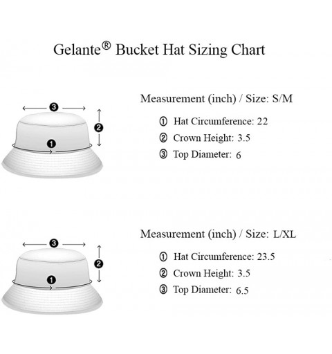 Bucket Hats 100% Cotton Packable Fishing Hunting Summer Travel Bucket Cap Hat - 2pcs Khaki & Olive - CN18EQ7T3T4 $19.05