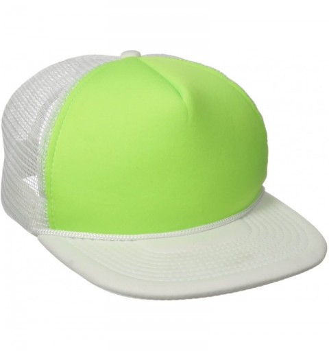 Baseball Caps Men's Flat - White/Green - C711CGADAL3 $10.56