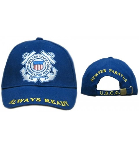 Baseball Caps U.S. Coast Guard Insignia Embroidered Ball Cap - C212NA54MBX $15.80