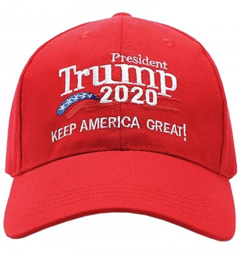 Baseball Caps Donald Trump Hat and Bracelet for America 2020 Election Campaign Embroidery Cap for Men and Women (Red 2020) - ...