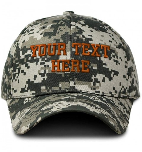 Baseball Caps Camo Baseball Cap Custom Personalized Text Hunting Dad Hats for Men & Women - Pixel Digital Camo - CB18WAO9NQK ...