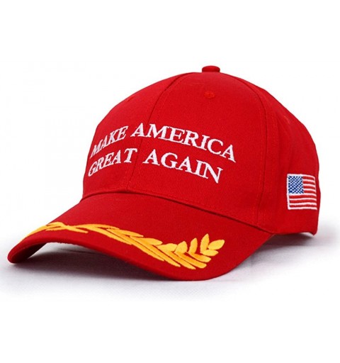 Baseball Caps Make America Great Again Donald Trump USA Cap Adjustable Baseball Hat - Red 2 - CJ18GDMSX6R $7.21