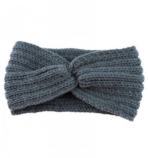 Cold Weather Headbands Womens Winter Knitted Ear Warmer Knot Headband Crochet Bow Wool Hat Hairband - StyleID - Style 153 - C...