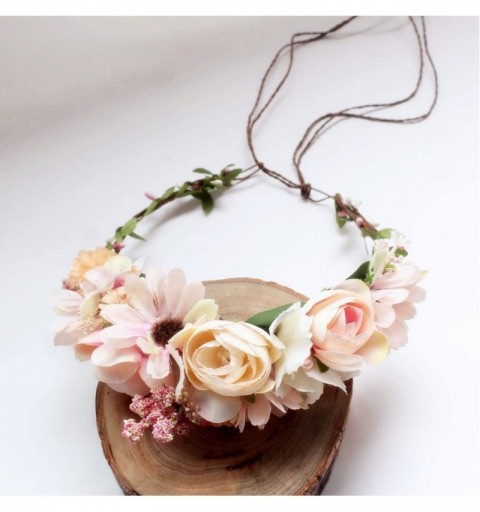 Headbands Handmade Adjustable Flower Wreath Headband Halo Floral Crown Garland Headpiece Wedding Festival Party - CH186493MM2...