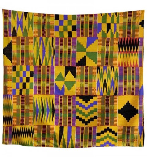 Headbands Single Side Print Mandala Bandana Square Handkerchief Girl Wrap - African Pattern - C3197UAC6WN $14.28