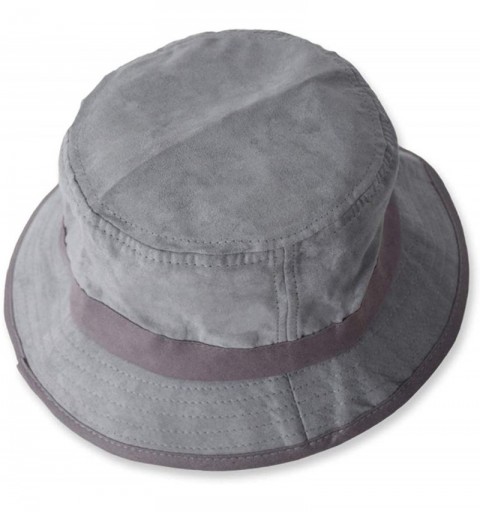 Sun Hats Women Bucket Summer Sun Hat UV Protection UPF 50 + Cotton Cap Wide Brim Beach Holiday Hat Packable - Deep Grey - CI1...