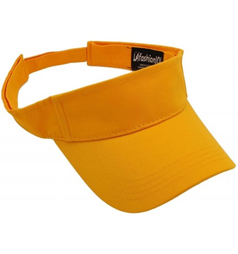 Baseball Caps Sun Sports Visor Hat Cap - Classic Cotton for Men Women - Gold - CK12O8EX3DC $10.34