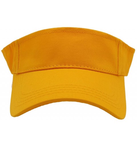 Baseball Caps Sun Sports Visor Hat Cap - Classic Cotton for Men Women - Gold - CK12O8EX3DC $10.34