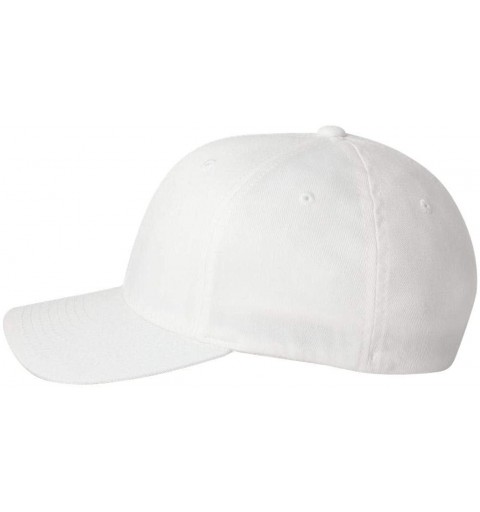 Baseball Caps Silver Wooly Combed Stretchable Fitted Cap Kappe Baseballcap Basecap - White - C612L3IPIJH $23.78