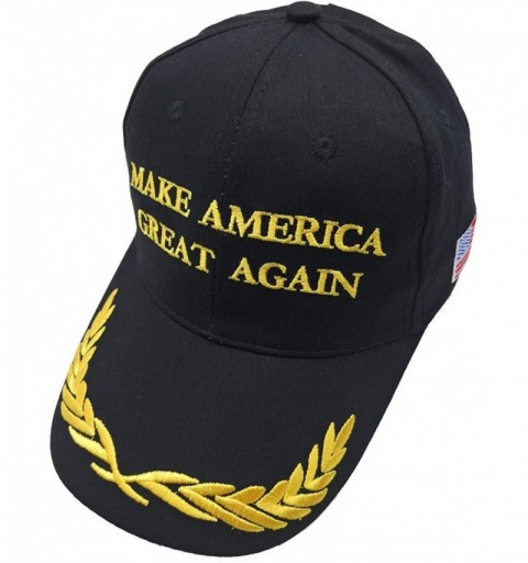 Baseball Caps Unisex Make America Great Again Hat- USA MAGA Cap Adjustable Baseball Hats - 2 Embroidery Black - CR18KN65EQ8 $...