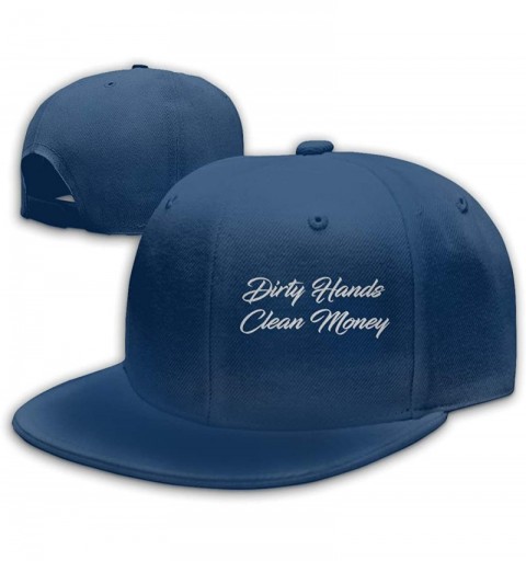 Baseball Caps Dirty Hands Clean Money Baseball Cap Dad Hat Plain Hat - Navy - CI192D40UX5 $13.64