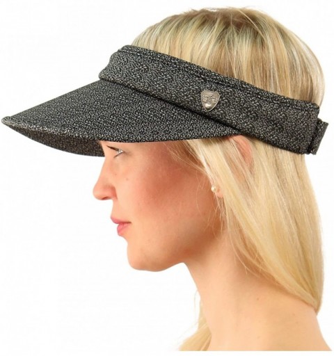 Sun Hats UPF UV Sun Protection Wide Brim 100% Cotton Beach Pool Visor Golf Cap Hat - Black - CT17YUZ24H7 $15.88