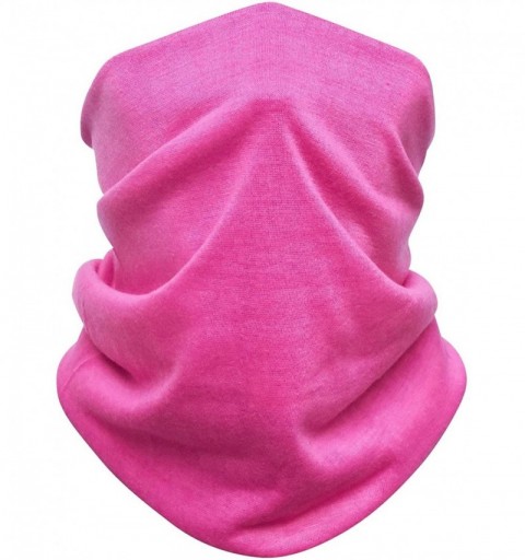 Balaclavas Bandana Cloth Face Mask Washable Face Covering Neck Gaiter Dust Mask - Roseate - CB198SLZG0C $9.26