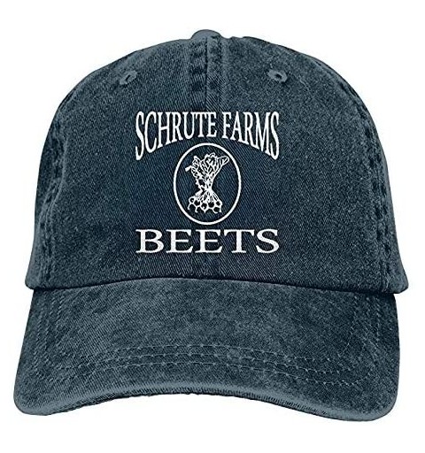 Baseball Caps Men's & Women's Schrute Farms Beets Funny Baseball Cap Washed Vintage Trucker Dad Hat - CC18T45N70R $19.34