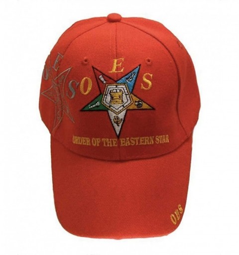 Baseball Caps Order of The Eastern Star - Red Baseball Cap. Colorful Standard OES Symbolism. Freemasons Masonic Hat. - Red - ...