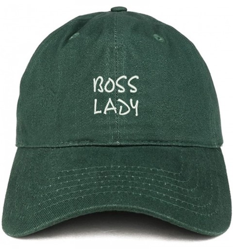 Baseball Caps Boss Lady Embroidered Soft Cotton Dad Hat - Hunter - C618EY0ZNA3 $15.96