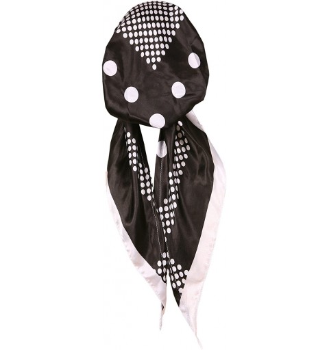 Skullies & Beanies Women's Silk Feel- Pre-Tied- Printed- Fitted Headscarf- Chemo Cap Bandana Sleep Turban Head Scarf - CL12IQ...
