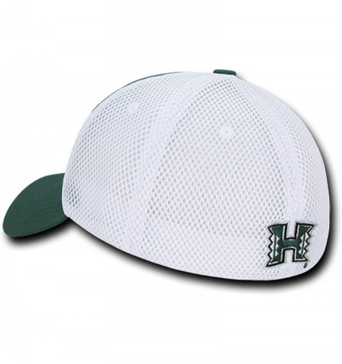 Baseball Caps University of Hawaii Rainbow Warriors Mesh Structured Flex Baseball Fitted Ball Cap Hat - C618D6GQXK2 $29.49