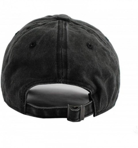 Baseball Caps Traffic Band Mens&Women's Unisex Denim Caps with Adjustable Strap - Gray - CU18QQ8L6QG $12.46