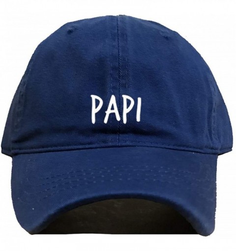 Baseball Caps Papi Daddy Baseball Cap- Embroidered Dad Hat- Unstructured Six Panel- Adjustable Strap (Multiple Colors) - CT18...