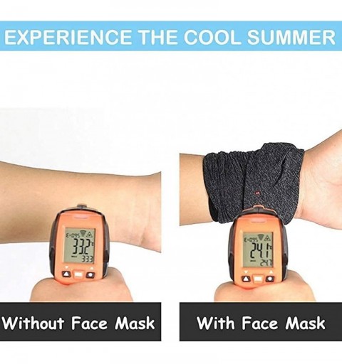 Balaclavas Face Mask with Ear Hangers- Cooling Neck Gaiter- Scarf- Bandana- Summer Balaclava for Dust Wind UV Protection - CI...