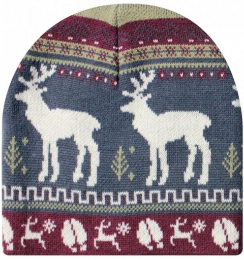 Skullies & Beanies Animal Knit Beanie - Deer Beanie - CU12N4Z73LI $12.36