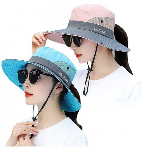 Sun Hats Women's Sun Hat Outdoor UV Protection Bucket Mesh Boonie Hat Adjustable Fishing Safari Cap Waterproof - CN18D8LHDII ...
