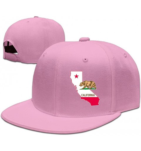 Baseball Caps California State Map Cali Bear Style Visor Hats Cap Snapback Summer Hat - Pink - C612LIDZ70R $14.94