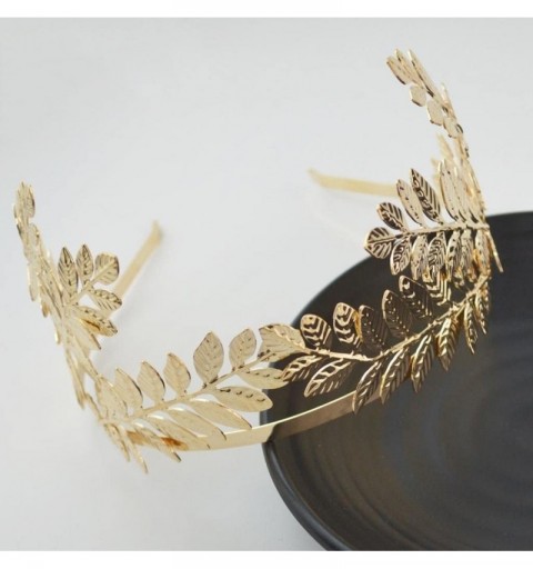 Headbands Gold/Silver Multi Style Costume Crown Hairband Leaf Branches Lady Girls Tiara Hairband - Gold 2 - CG18D2UUMHE $10.95