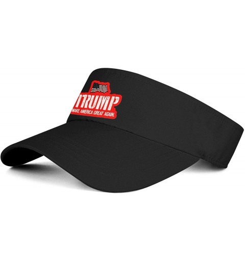 Visors Trump 2020 Men's/Women's Top Level No-top Sun Visor Hat Cool Hats - Trump 2020-11 - CH18WZ6429Y $21.14