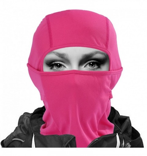 Balaclavas Summer Balaclava Face Motorcycling Gaiter - Pink - CU18XDN7GWT $7.44