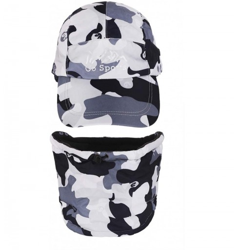 Skullies & Beanies Unisex Warm Windproof Print Trooper Trapper Hat Thermal Plush Lining Hunting Hat - Style 1-grey - CV18KME2...