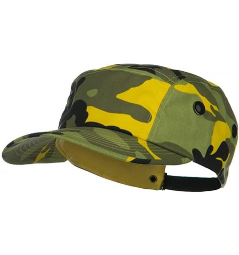 Baseball Caps 5 Panel Camouflage Twill Cap - Yellow - C918GZ20HMN $20.61