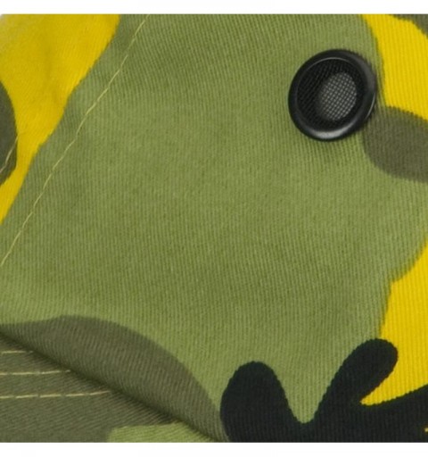 Baseball Caps 5 Panel Camouflage Twill Cap - Yellow - C918GZ20HMN $20.61