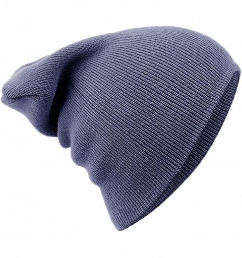 Skullies & Beanies Beanie Cap for Men Women Cuffed Plain Knit Skull Cap Winter Warm Hat Stocking Hat - Grey - CE18YKO3S6D $7.15