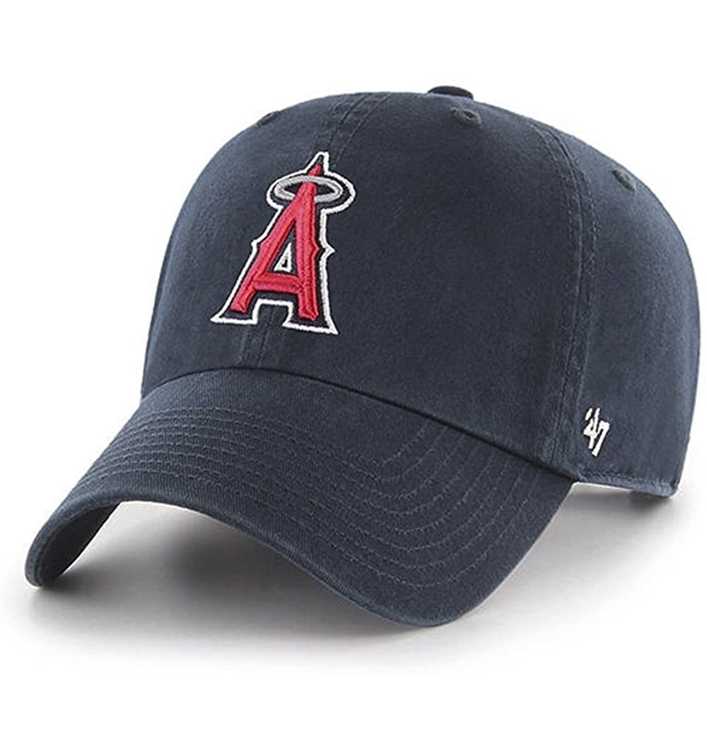 Baseball Caps L.A. Angels Clean Up Adjustable Cap (for Adults) - Navy - CT11E5WFJP7 $19.79