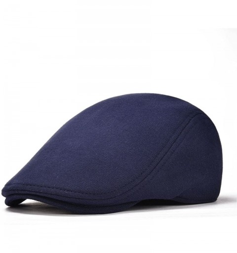 Newsboy Caps Men's Cotton Flat Ivy Gatsby Newsboy Driving Hat Cap - Style2-navy - CP18033XALN $14.80