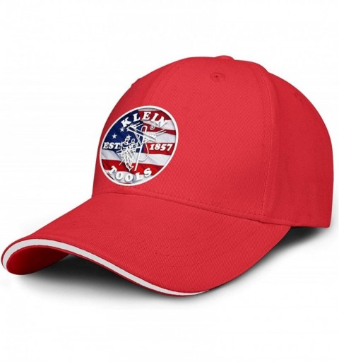 Baseball Caps Unisex Dad Cap Trucker Hat Casual Breathable Baseball Snapback - Red1 - C618AI023I4 $12.35